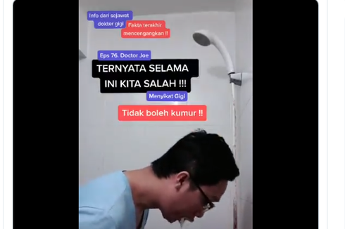 Viral, Video Anjuran Jangan Berkumur Setelah Sikat Gigi, Ternyata Ada Alasannya