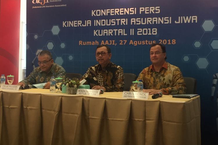 Konferensi Pers Asosiasi Asuransi Jiwa Indonesia, Senin (27/8/2018)