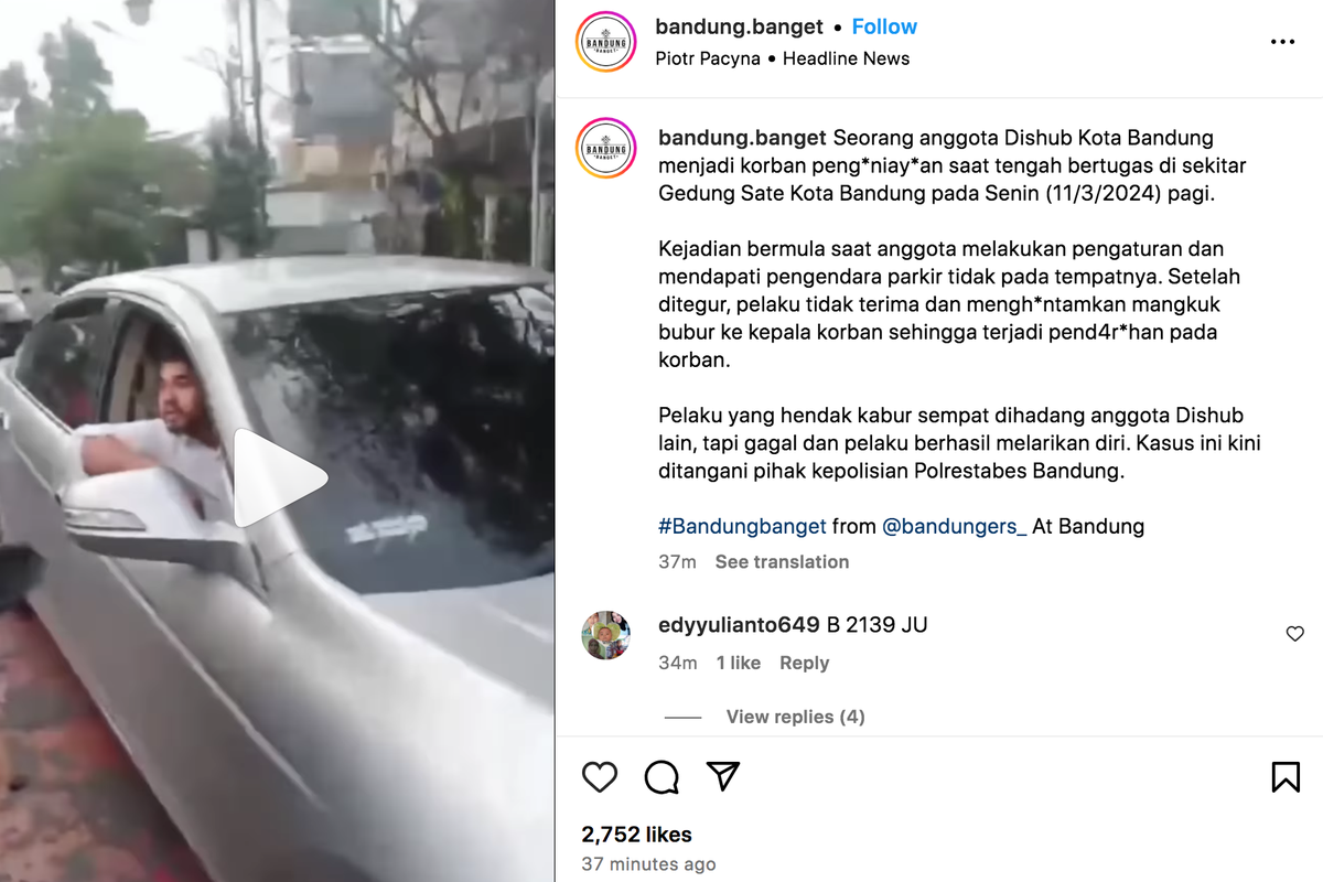 Aksi arogansi pengguna jalan terhadap anggota Dishub