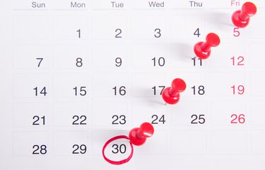 Ilustrasi kalender. Hari libur sekolah. 