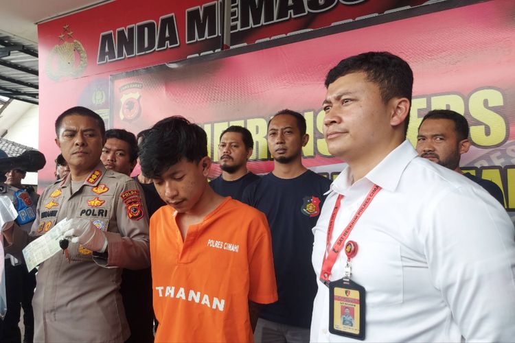 Tampang pelaku pembunuhan bocah SD di Kota Cimahi.