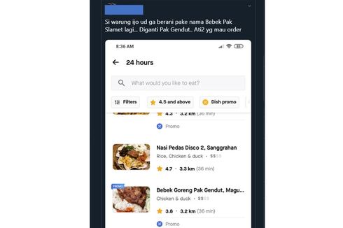 Viral Mitra GoFood Diduga Catut Nama Restoran Terkenal, Ini Penjelasan Gojek