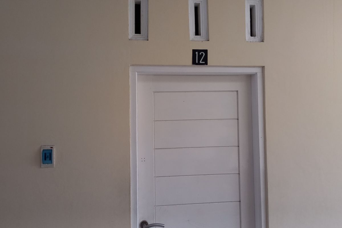 Tampak depan kamar kos yang disewa oleh Redho Tri Agustian