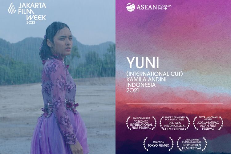 Film Yuni yang akan diputar di Road to Jakarta Film Week: Celebration of ASEAN Cinema dihelat pada 13 Agustus 2023 di Kineforum Taman Ismail Marzuki, Jakarta Pusat. 