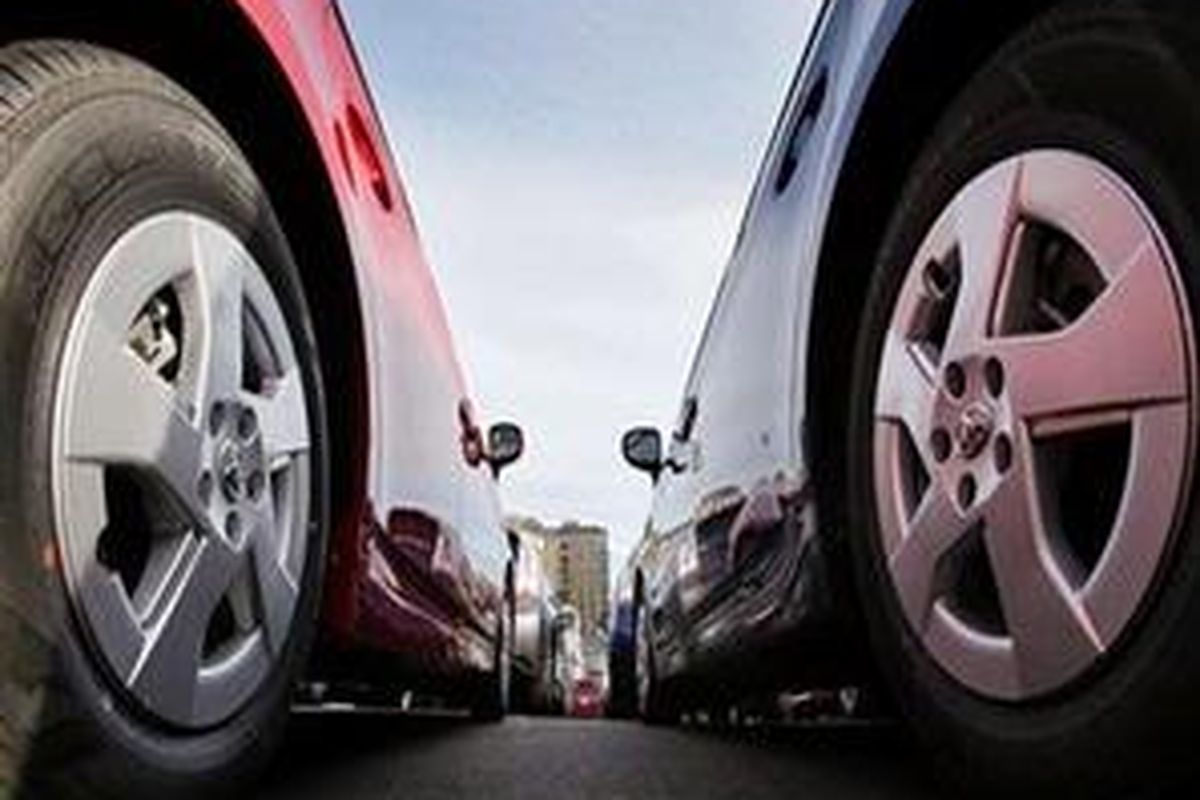2010 Toyoto Prius cars are lined-up in a dealership lot in Seattle, Thursday, Feb. 4, 2010. 