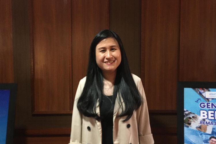 Renny Magdalena, M.Psi, Psikolog klinis anak, dalam acara Gebyar Mental Sehat Remaja Indonesia di Jakarta, pada Kamis (14/8/2025). 