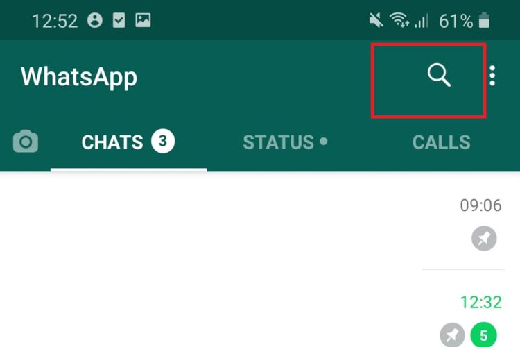 Cara mencari file pada aplikasi WhatsApp