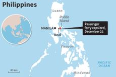 Kapal Feri Berpenumpang 251 Orang Terbalik di Perairan Filipina