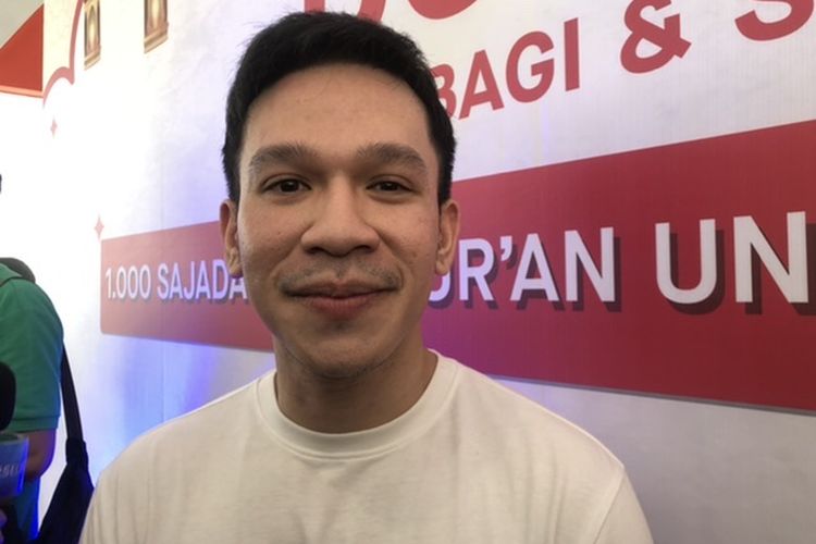 Jordi Onsu di kawasan Benhil, Jakarta Pusat, Jumat (10/3/2023).