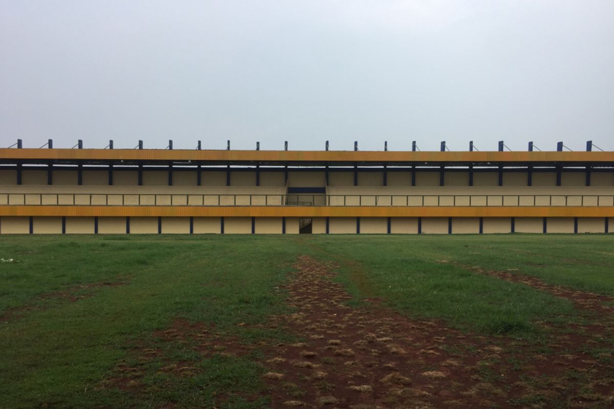 Stadion Mahakam, Jalan Rasamala Raya, Kelurahan Baktijaya, Kecamatan Sukmajaya, Rabu (9/1/2019).