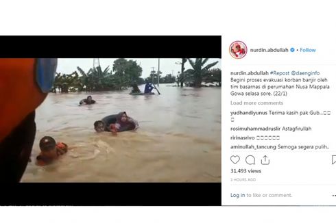 Banjir Bandang Landa 6 Wilayah di Sulsel, Ini Instruksi Gubernur Nurdin Abdullah