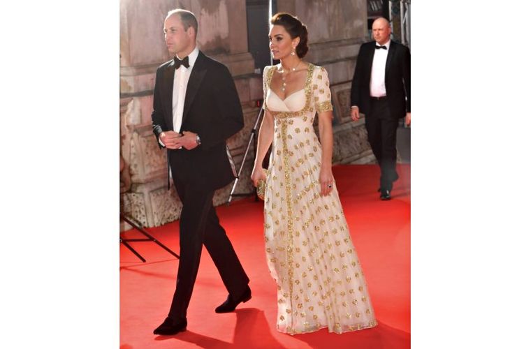 Kate Midleton dan Pangeran William saat tampil di red carpert BAFTA Awards. 