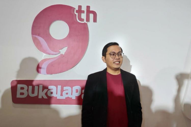 CEO Bukalapak, Ahmad Zaky di acara HUT BUkalapak ke-9 di Jakarta, Kamis (10/1/2019).