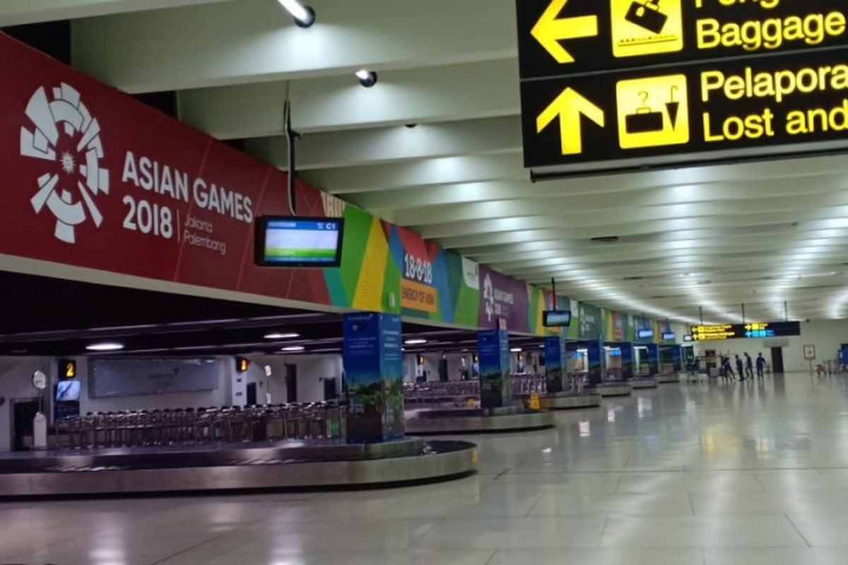 Fasilitas baru Bandara Soekarno-Hatta, Cengkareng dalam rangka Asian Games 2018, Sabtu (18/8/2018).