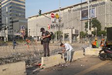 Suasana Sudah Kondusif, Jalan MH Thamrin Depan Bawaslu Masih Ditutup