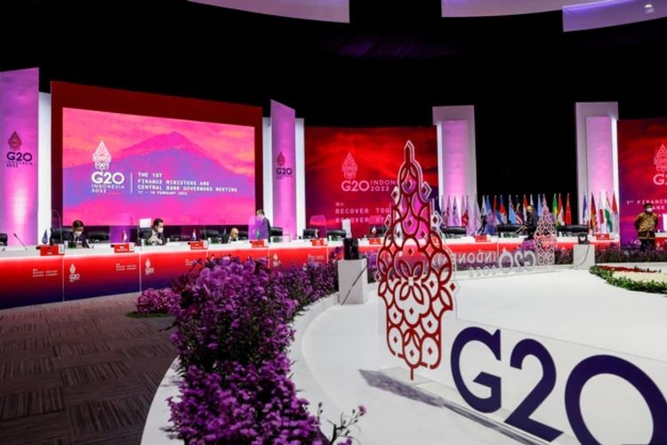 Para menteri keuangan G20 dan gubernur bank sentral bertemu di Jakarta.