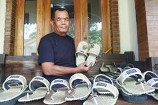 Melihat Produksi Upanat, Sandal Khusus untuk Naik ke Candi Borobudur