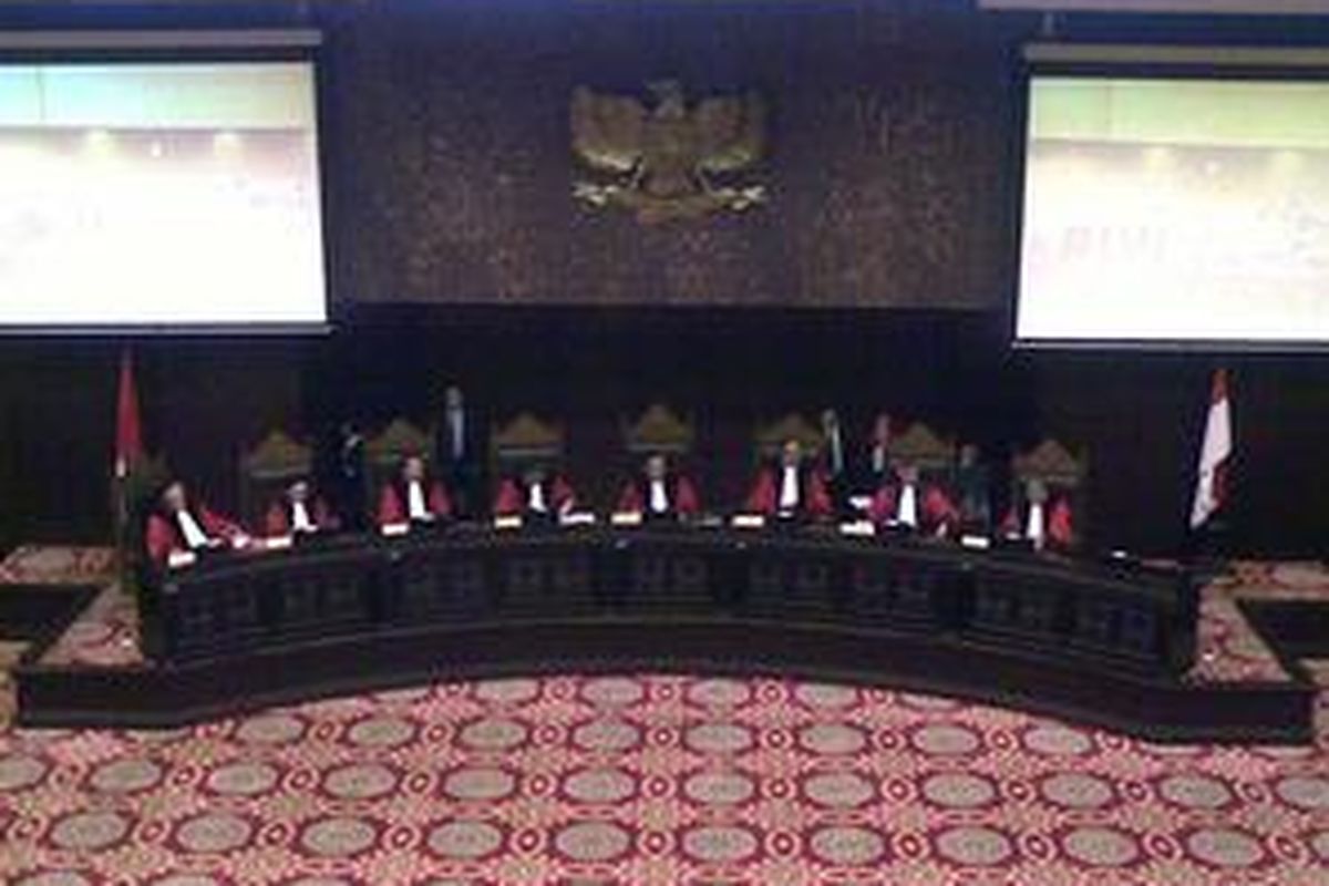 Majelis hakim Mahkamah Konstitusi.