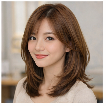 30 model rambut segi layer oval 3 tingkat hadir dengan variasi stylish, dari sebahu hingga glam, cocok tampil dengan rambut bervolume.