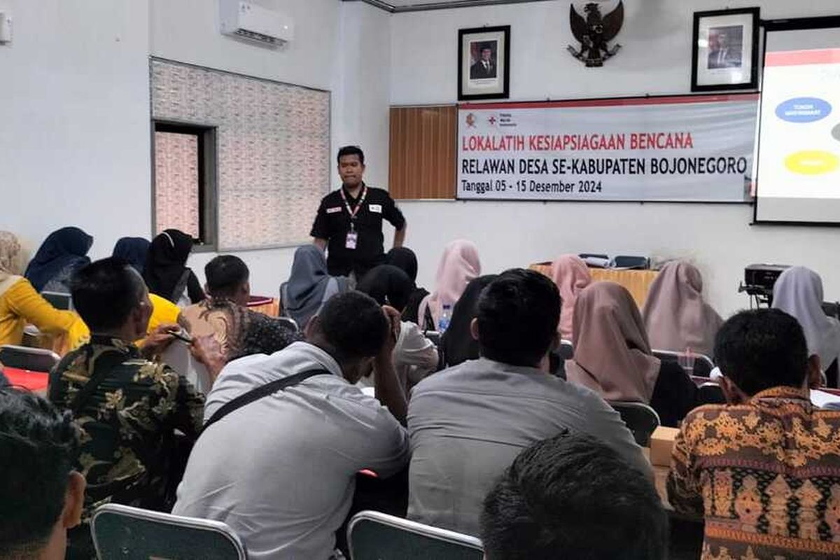 Siaga Bencana, PMI Bojonegoro Bentuk Relawan Sibat di Setiap Desa