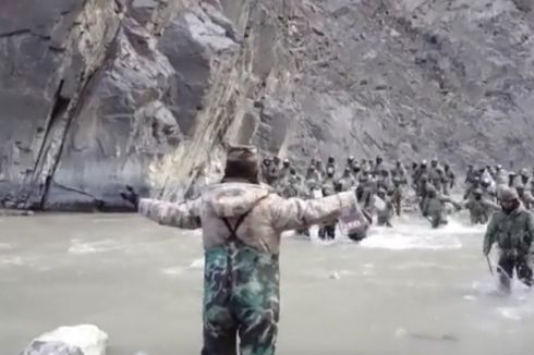 China Rilis Video Detik-detik Tentaranya dan Pasukan India Adu Jotos di Perbatasan