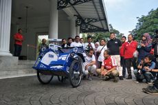 Becak Listrik Pemberian Hanafi Rais Dipajang di Samping Jak Bistro