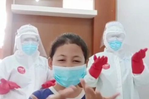 Video Viral Anak Perempuan Positif Covid-19 Berjoget Bersama Perawat Pakai APD Lengkap