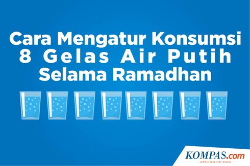 INFOGRAFIK: Cara Mengatur Konsumsi 8 Gelas Air Putih Selama Ramadhan