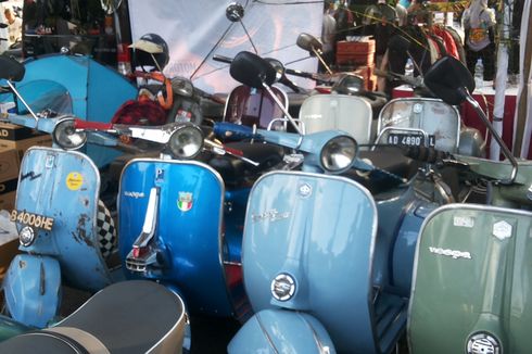 Vespa Lawas Dilarang Ikut Pawai Obor Asian Games