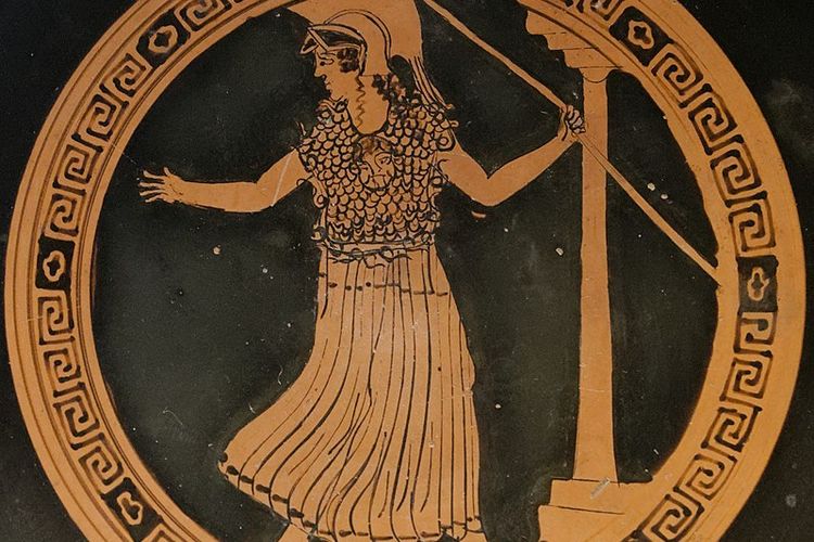 Athena, dewi perang Yunani.