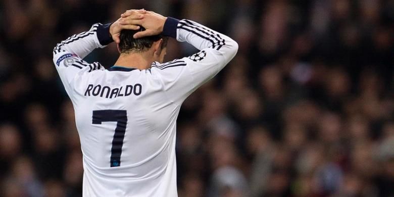 Gelandang Real Madrid, Cristiano Ronaldo.