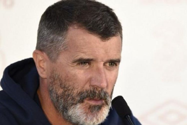 Asisten pelatih tim nasional Republik Irlandia, Roy Keane, menghadiri sesi konferensi pers di Stade Municipal, Versailles, pada 11 Juni 2016.
