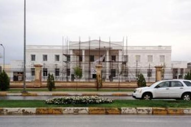 Seorang pengusaha Kurdi membangun replika Gedung Putih di Irbil, ibu kota wilayah otonomi Kurdi Irak.
