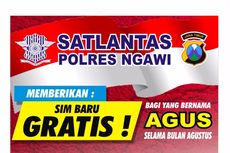 Di Ngawi, Orang yang Bernama Agus Bisa Bikin SIM Gratis