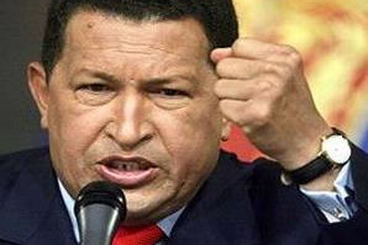 Hugo Chavez saat berbicara dalam konferensi pers di Istana Miraflores 5 Desember 2007. 