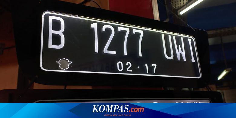 Benarkah Biaya Pajak Pelat Nomor Cantik Lebih Mahal?