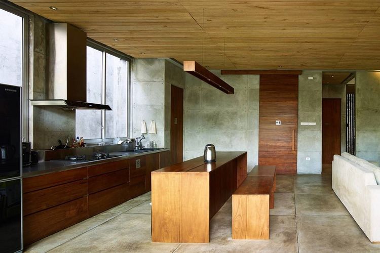 Desain dapur Bare Minimalist di Jakarta karya RAW Architecture 