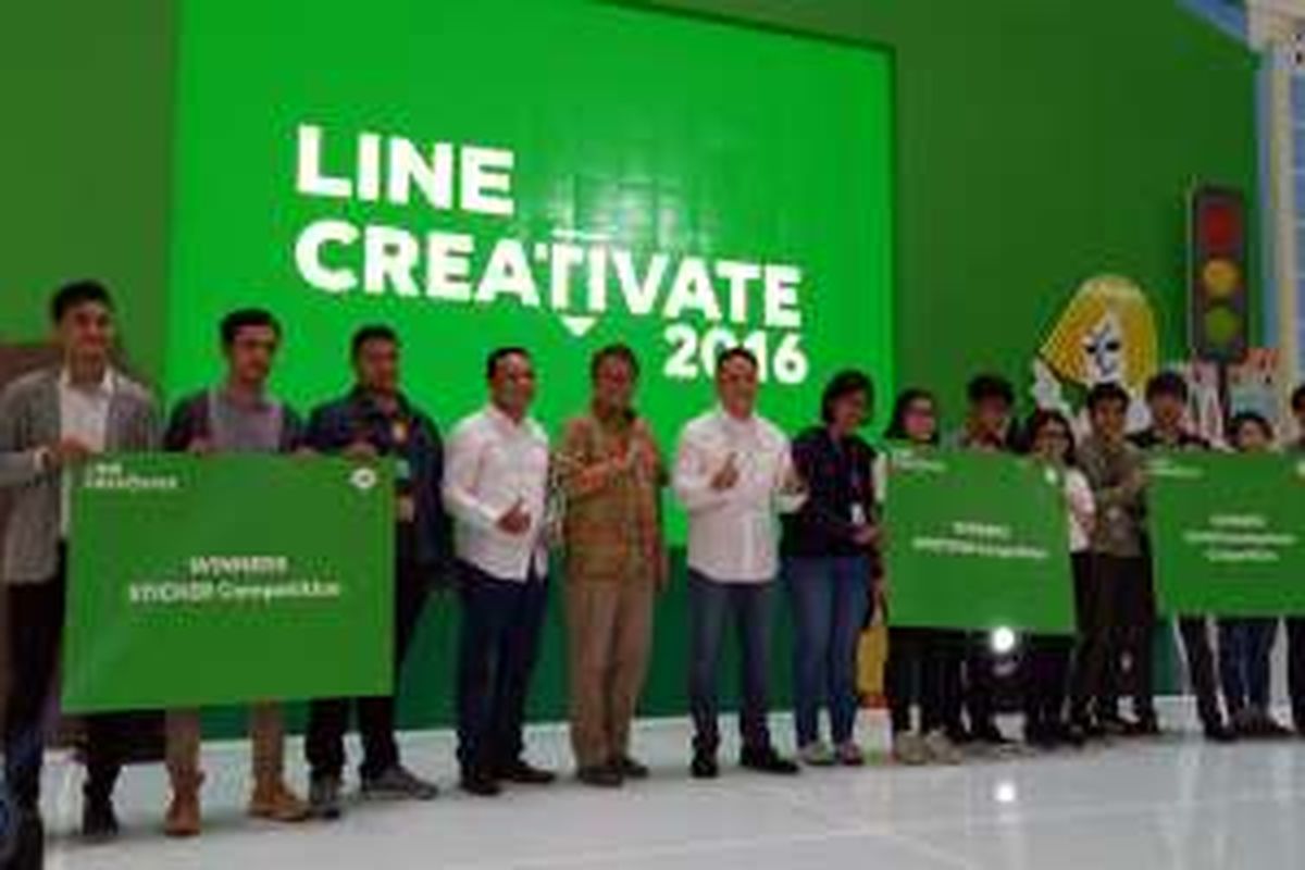 Pengumuman pemenang Line Creativate 2016 di Mall Gandaria City, Jumat (18/11/2016),