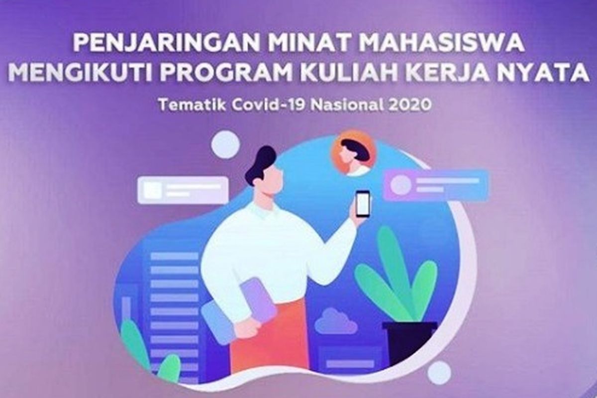 Info KKN Tematik Covid-19 Nasional 2020 dari Ditjen Dikti.