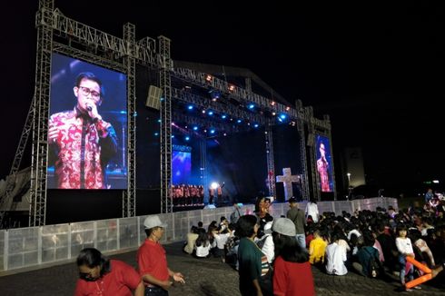 Rayakan Paskah, Umat Kristiani Berkumpul di Monas