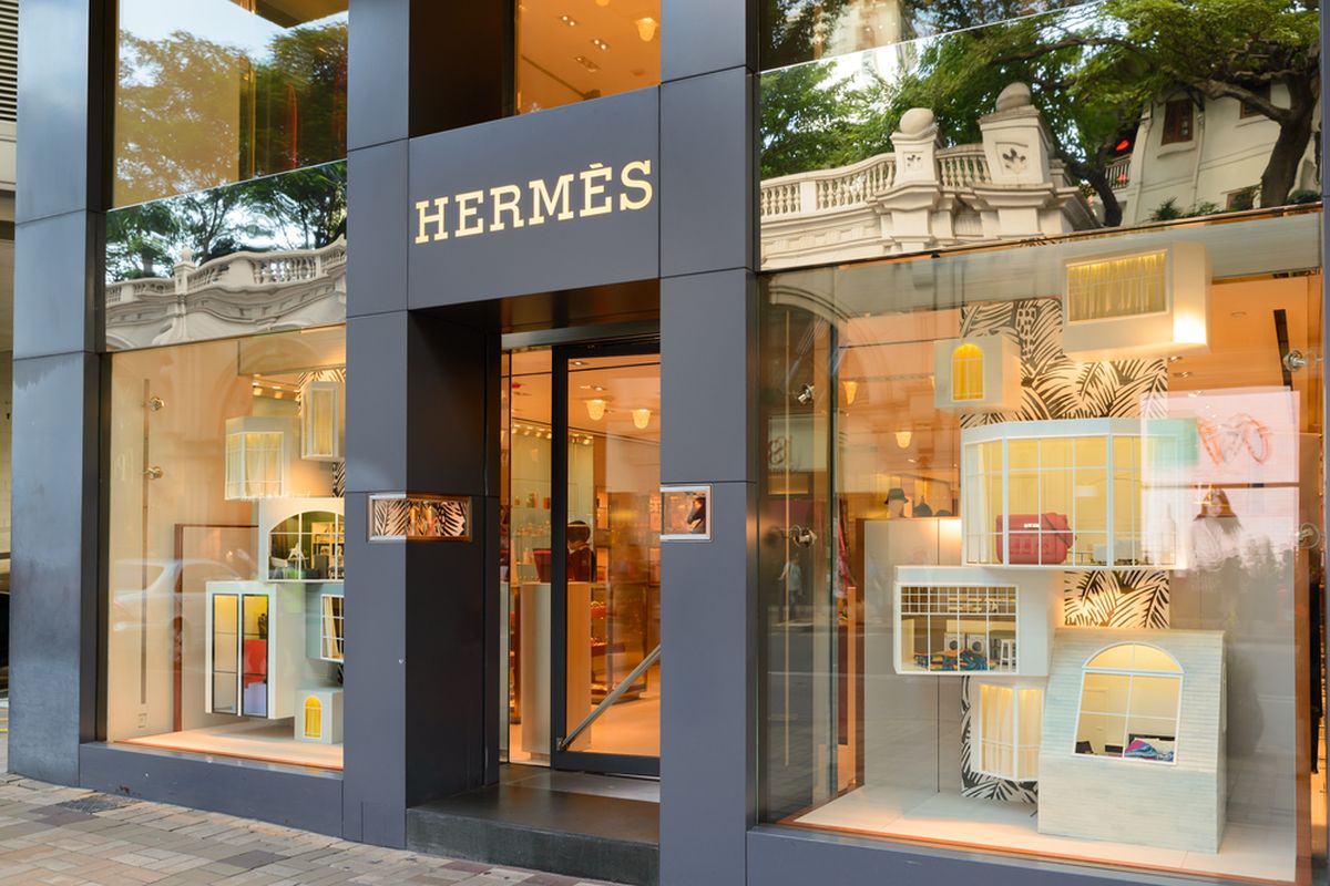 Salah satu butik Hermes.