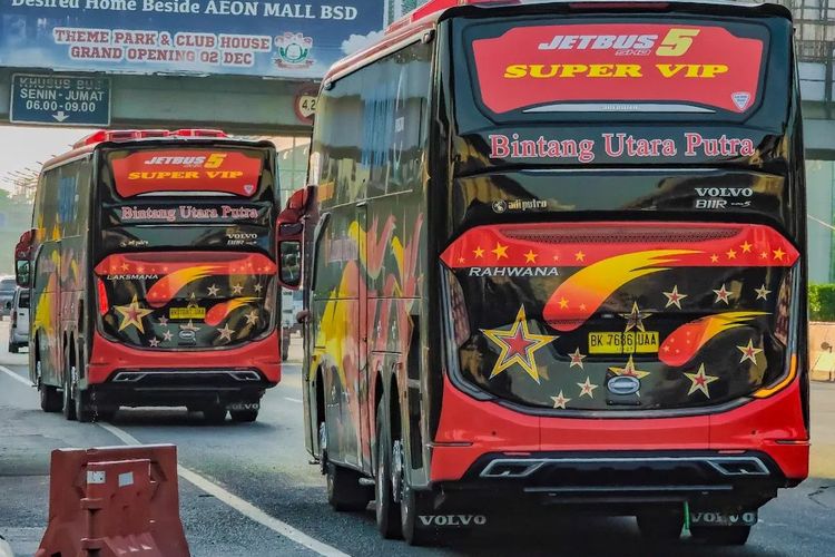 Bus baru PO Bintang Utara Putra