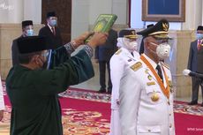 Di Hadapan Jokowi, 3 Gubernur dan Wagub Ucapkan Sumpah Jabatan