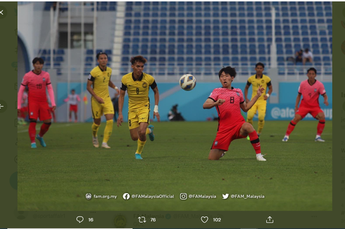 Hasil Piala Asia U23: Malaysia Dihajar Korsel, Thailand-Vietnam Berbagi Poin