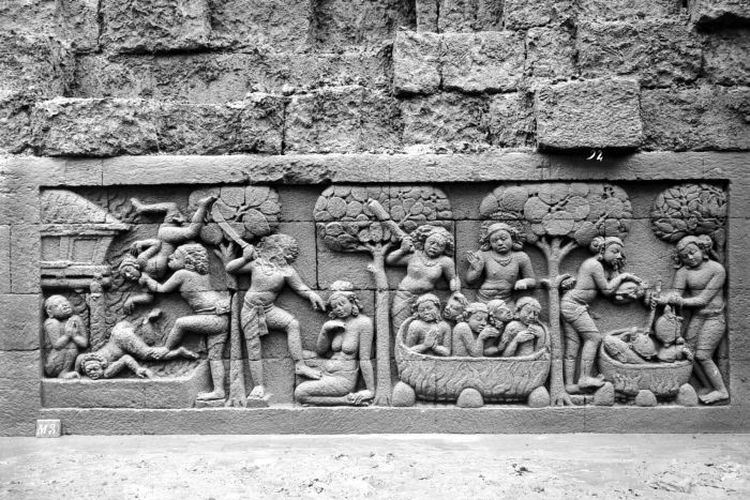Relief Karmawibhangga pada Candi Borobudur             