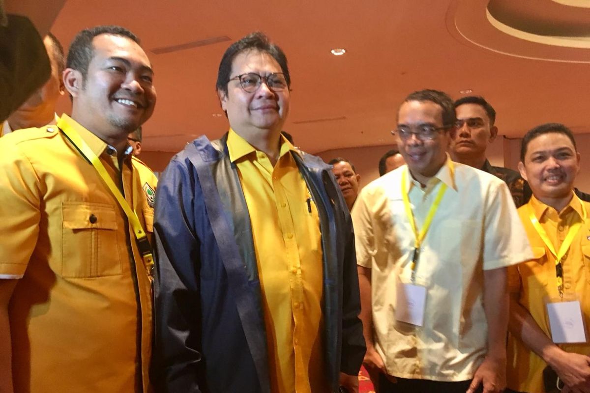 Ketua Umum DPP Partai Golkar Airlangga Hartarto menggelar acara pembekalan kepada seluruh anggota legislatif DPRD terpilih periode 2019-2024 di Ritz Carlton, Jakarta, Sabtu (14/9/2019).