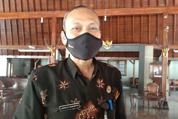 Skretaris Dindik Banyumas Leonalto Adisasmito di Pendapa Sipanji Purwokerto, Kabupaten Banyumas, Jawa Tengah, Selasa (23/3/2021).