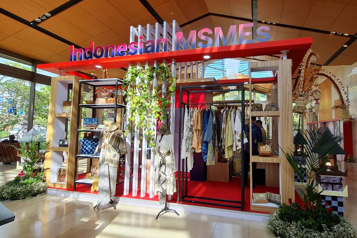 Booth binaan LPEI di lokasi G20 di Bali