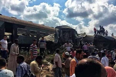 Dua Kereta Tabrakan di Mesir, 20 Orang Tewas dan Puluhan Terluka