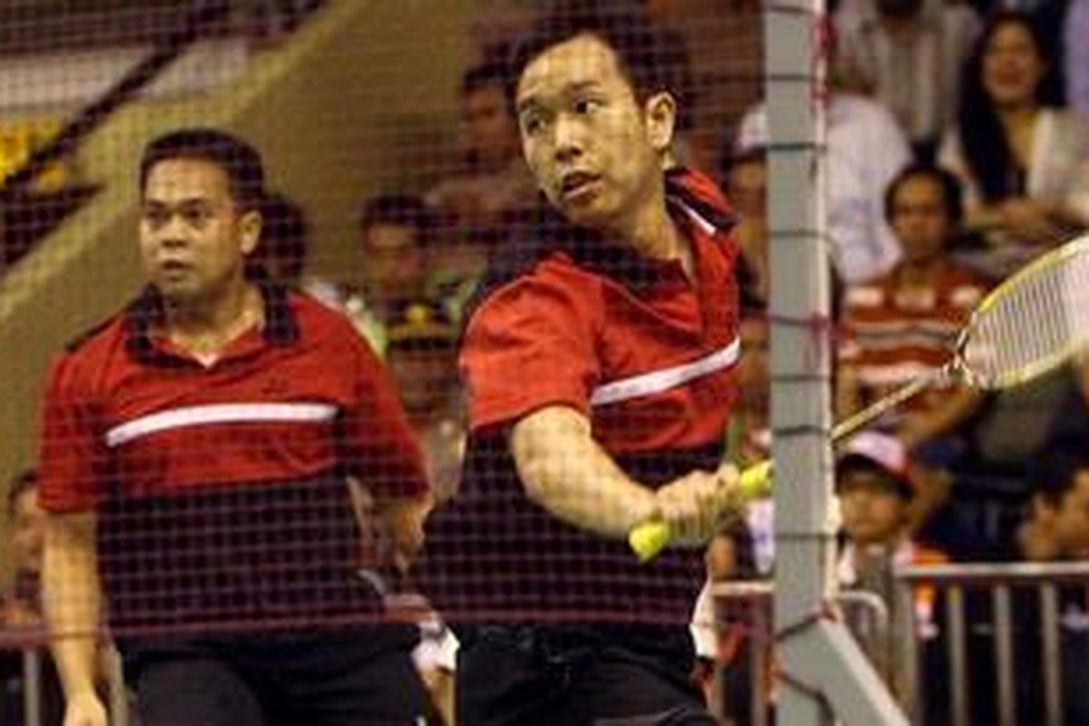 Ganda Indonesia, Markis Kido (kiri), dan Hendra Setiawan.